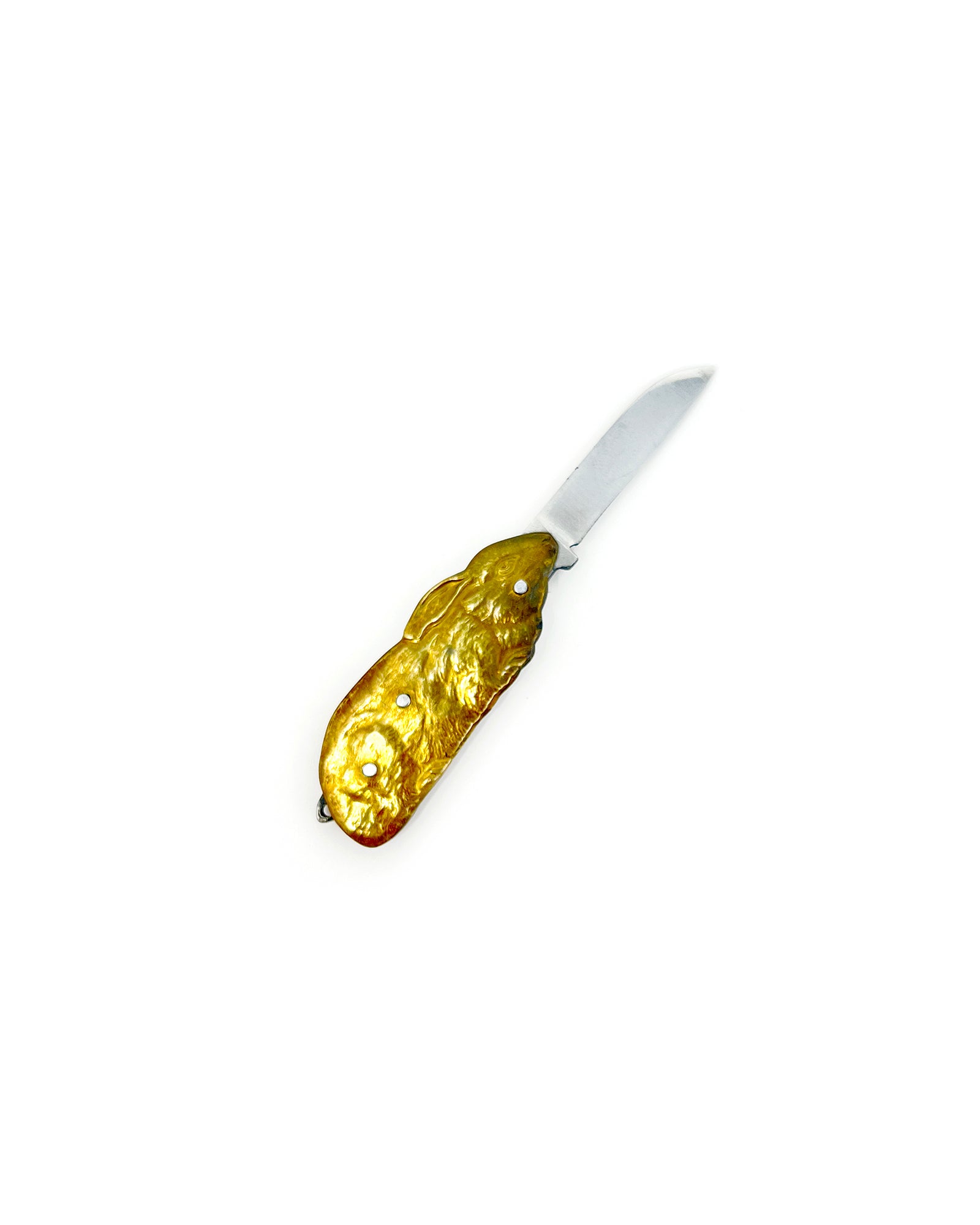 French Victorian Rabbit Pocket Knife