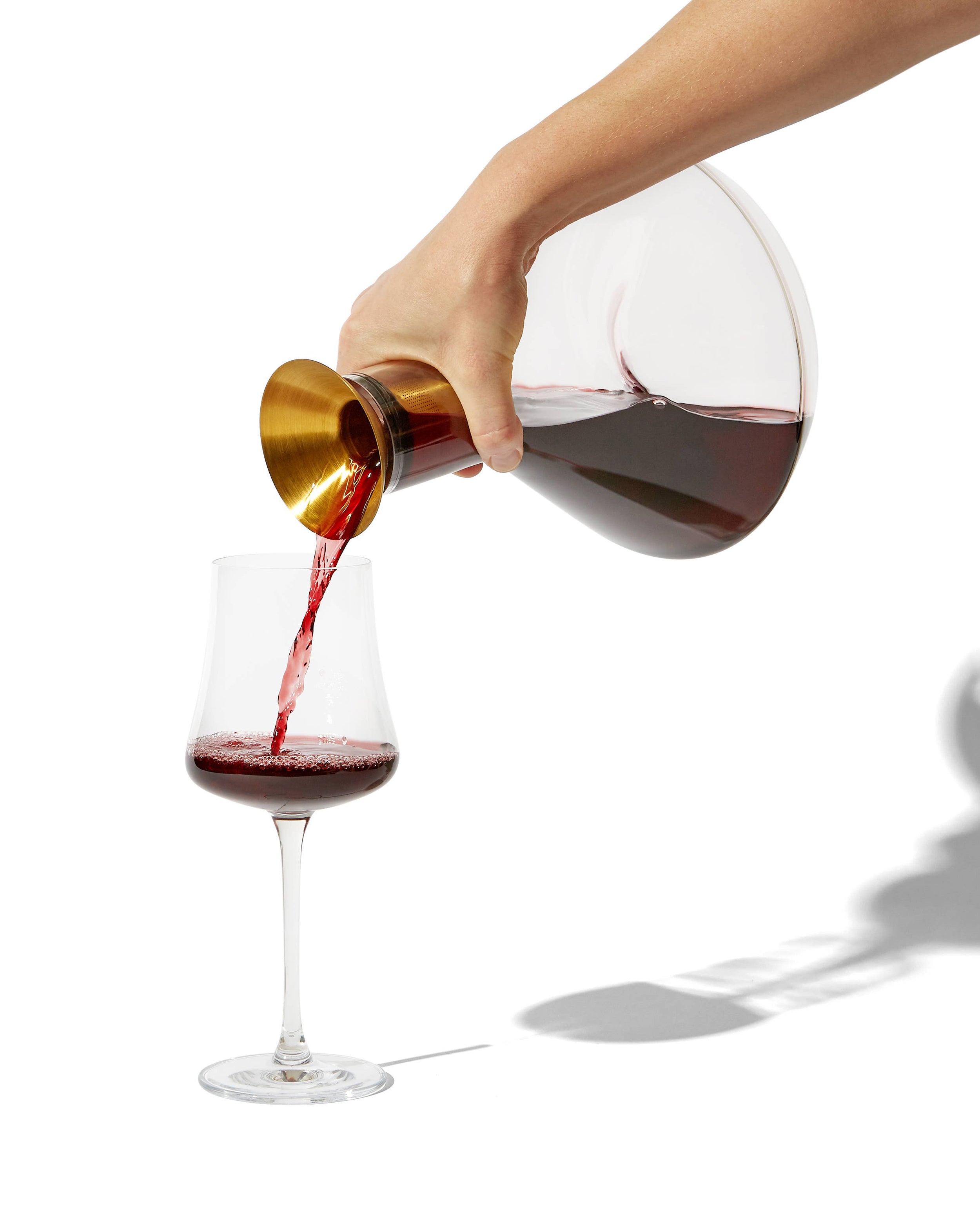RBT Wine Decanter with Brass Accents