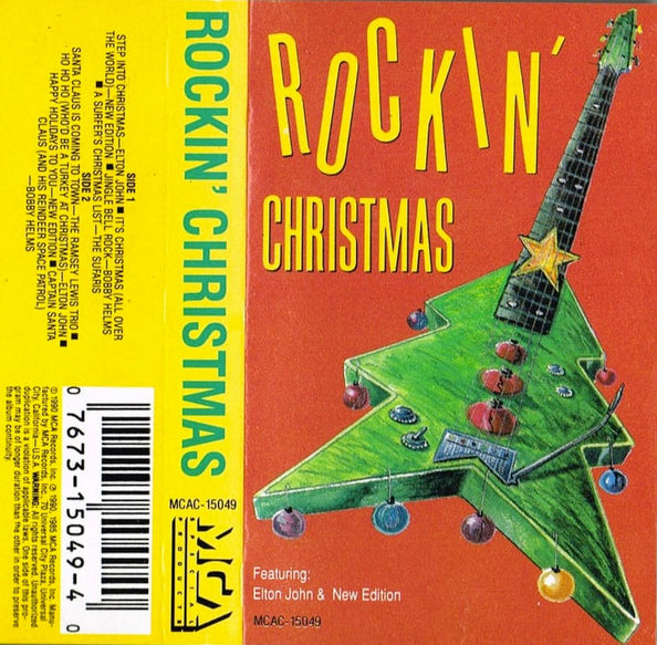 Vintage Holiday Cassette Tape: "Rockin" Christmas" Elton John & New Edition