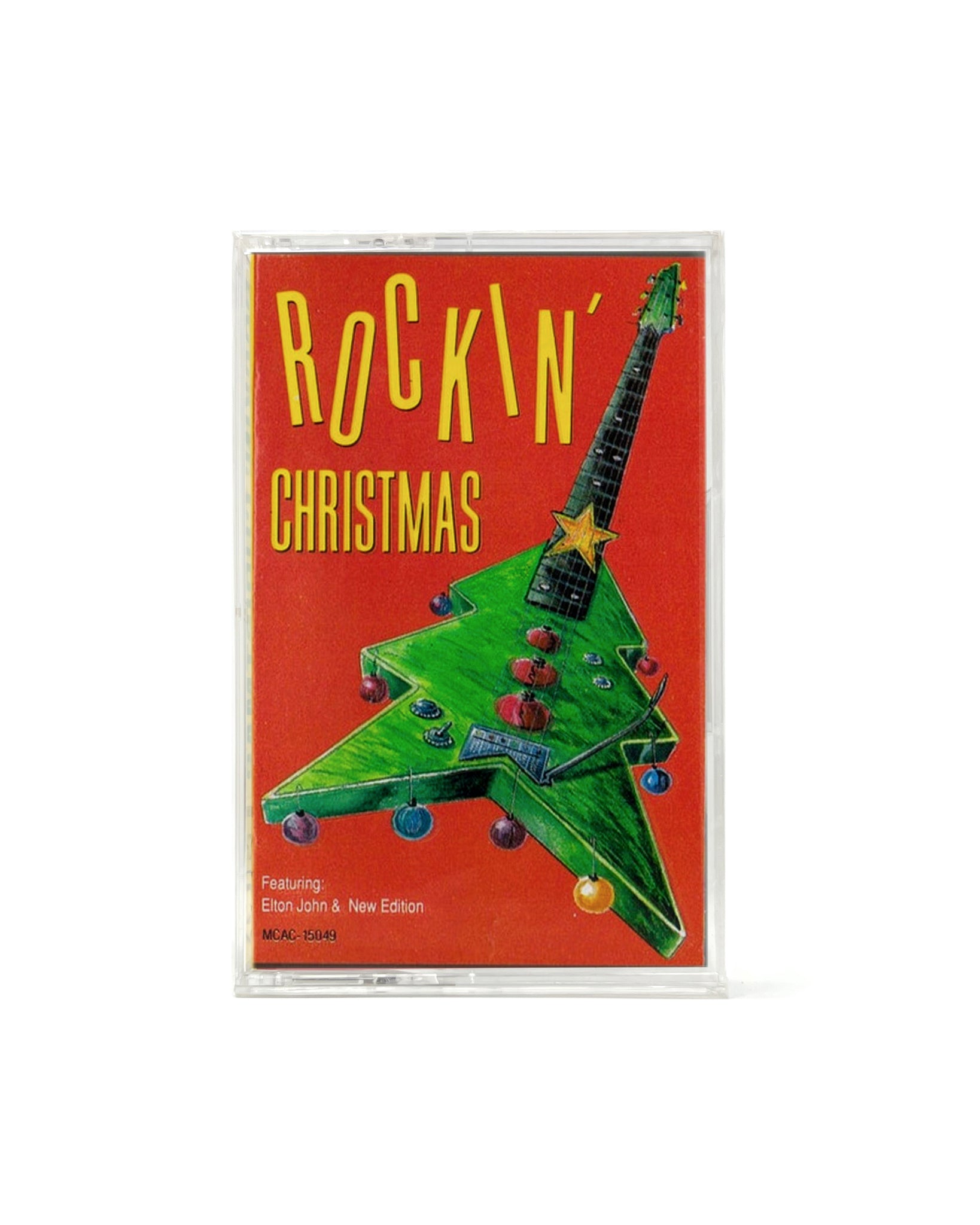 Vintage Holiday Cassette Tape: Elton John & New Edition "Rockin' Christmas"