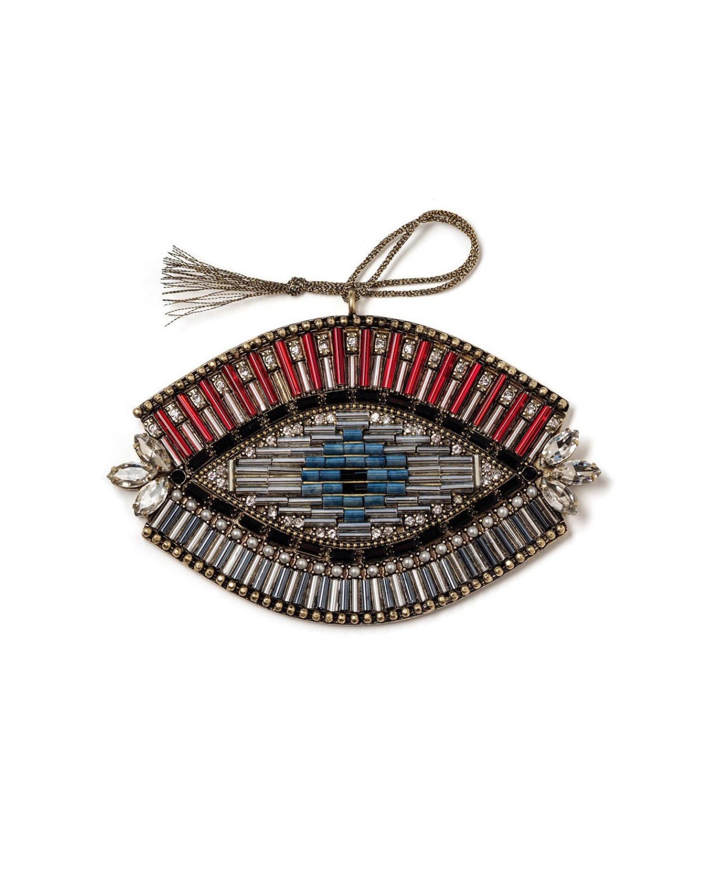 Sacred Eye Beaded Rhinestone Large Ornament