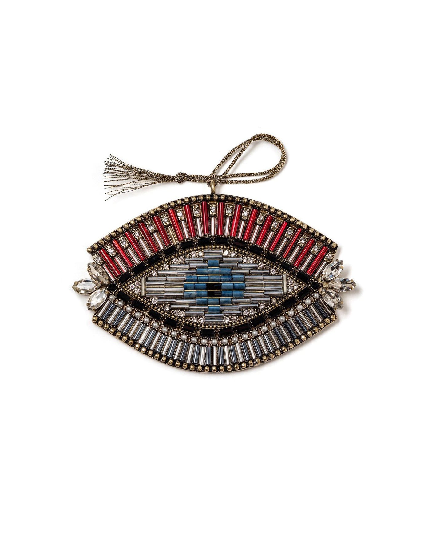 Sacred Eye Beaded Rhinestone Large Ornament