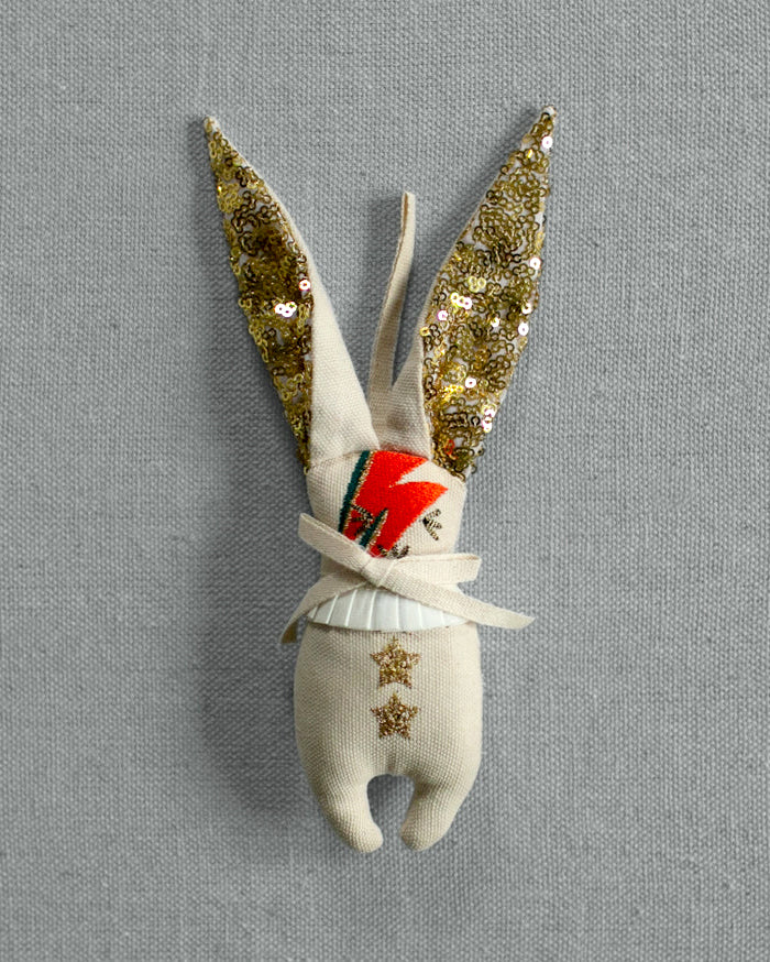 David Bowie Bunny Ornament