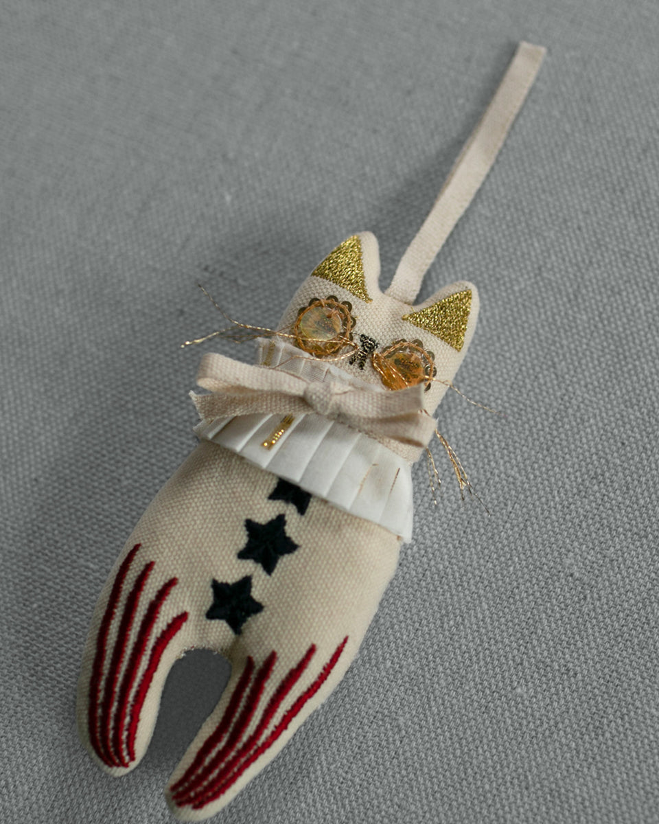 Elton John Rocket Cat Ornament