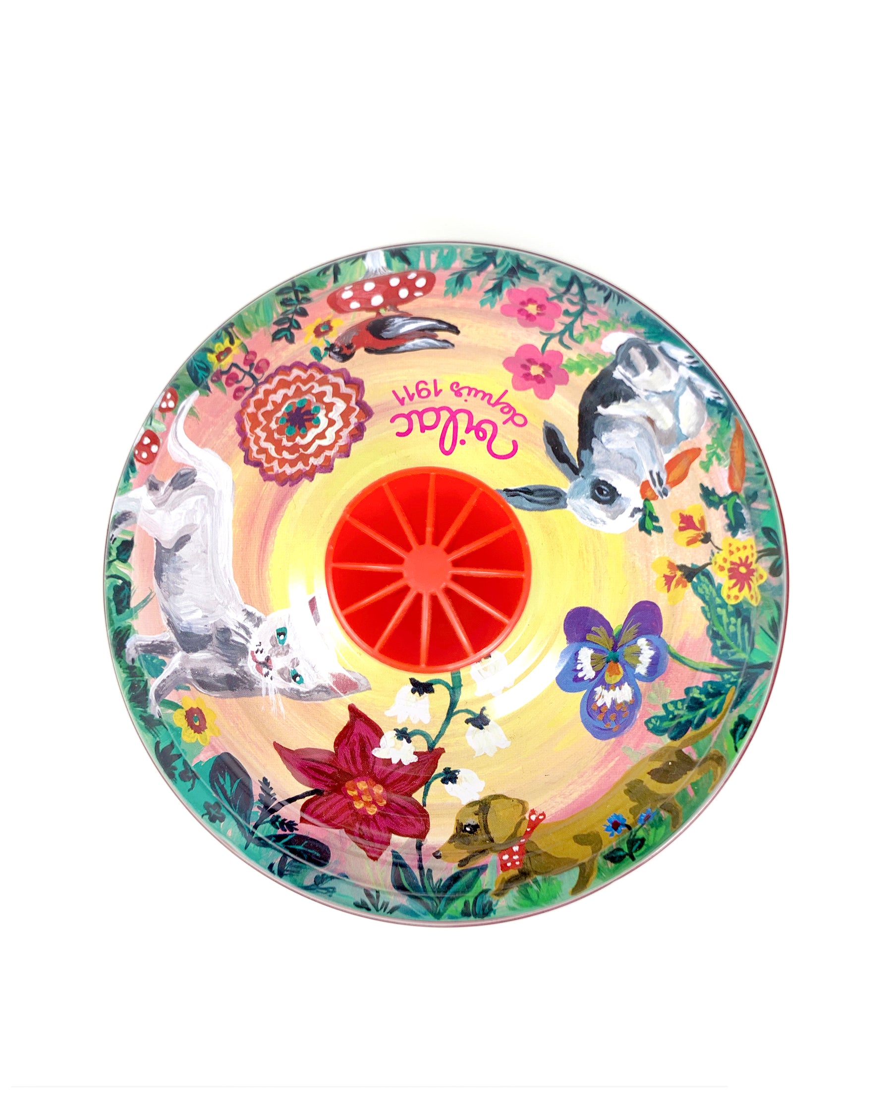 Vintage "Le Jardin" Large Spinning Top