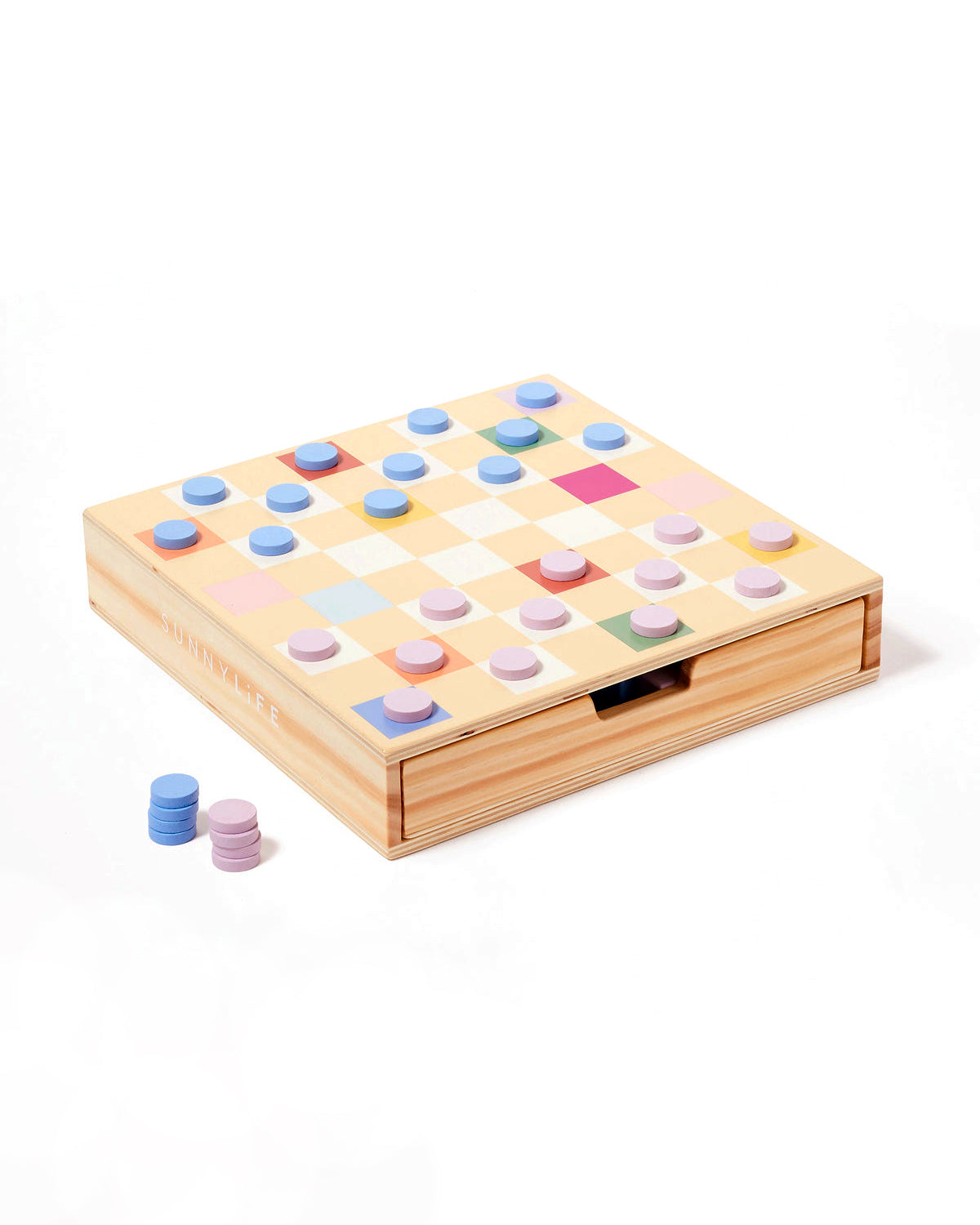 Geometric Wooden Chess Set