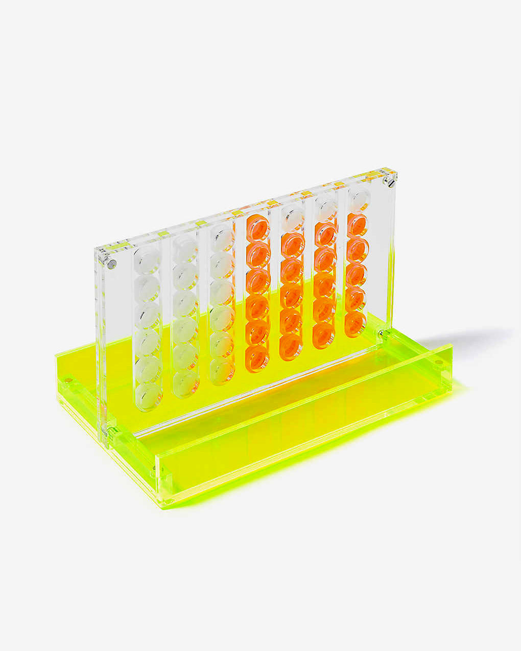 Neon Lucite 4 In A Row, Travel Size