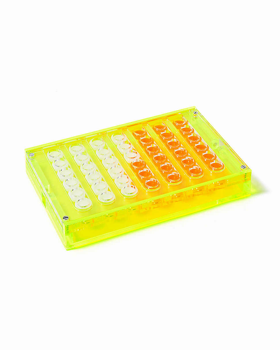 Neon Lucite 4 In A Row, Travel Size
