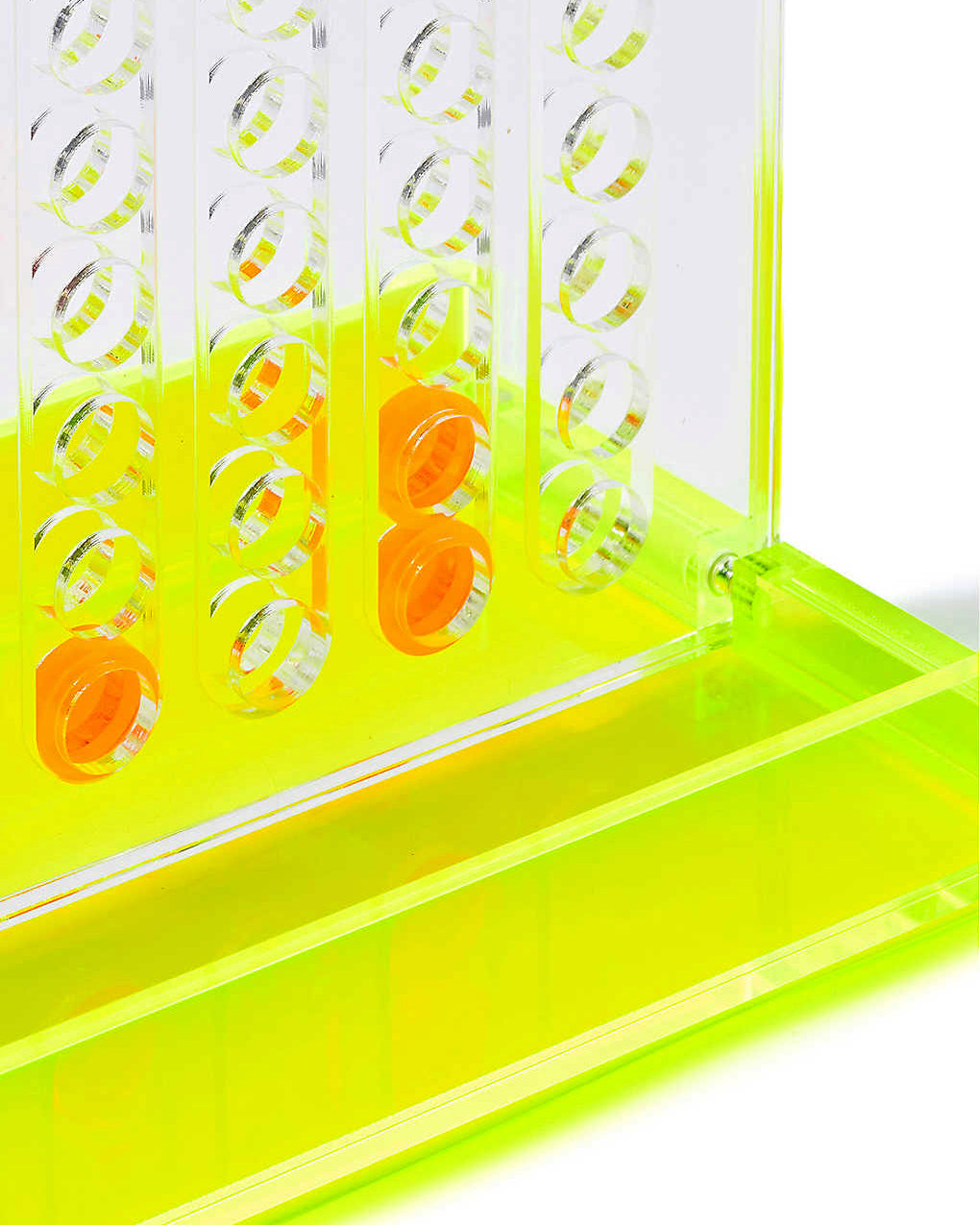 Neon Lucite 4 In A Row, Travel Size