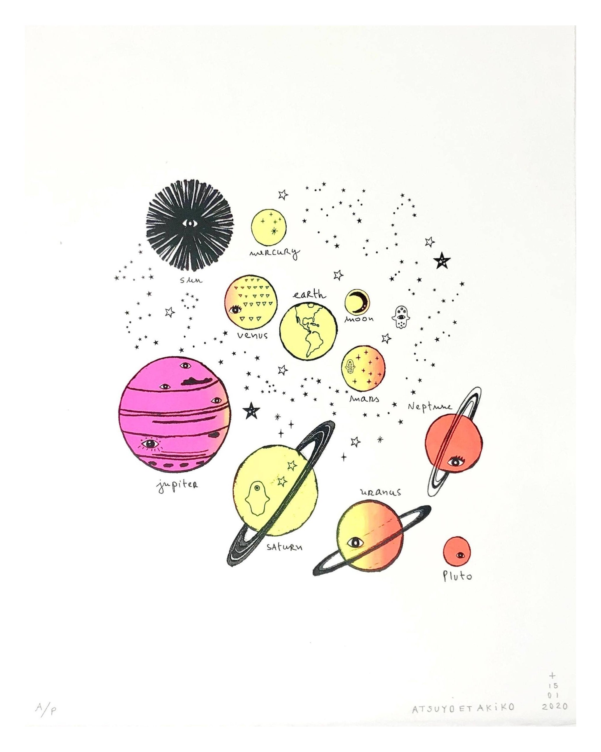 Team Solar Pink Wall Art by ATSUYO ET AKiKO, 15x19