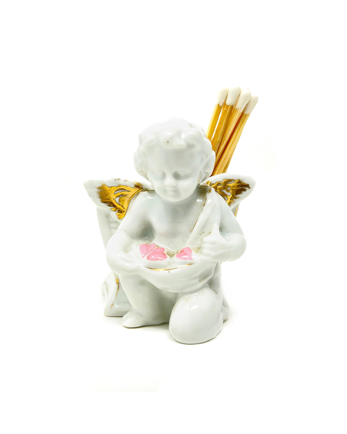 Vintage Cupid Match Holder