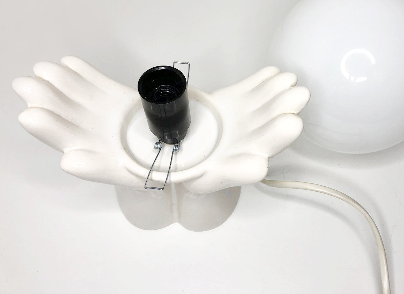 Vintage Magic Palm Globe Lamp, 1980s
