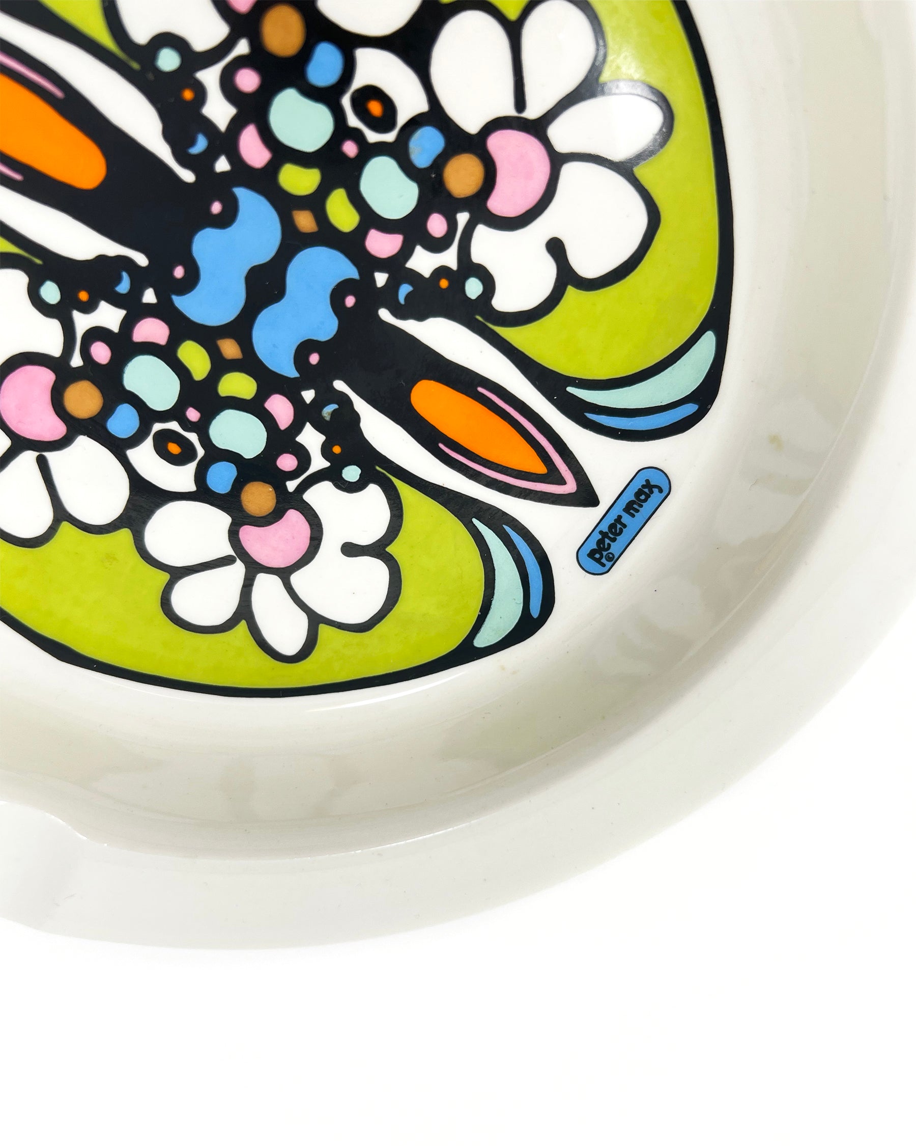 Vintage Peter Max Ashtray, 1970s