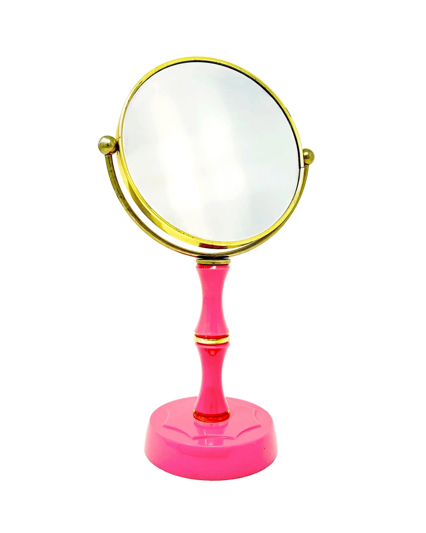Vintage Pink Makeup Mirror