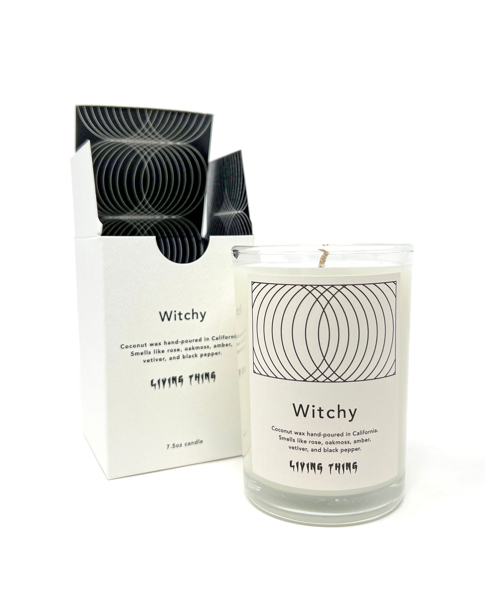 Witchy Candle: Amber, Oakmoss + Rose Forest