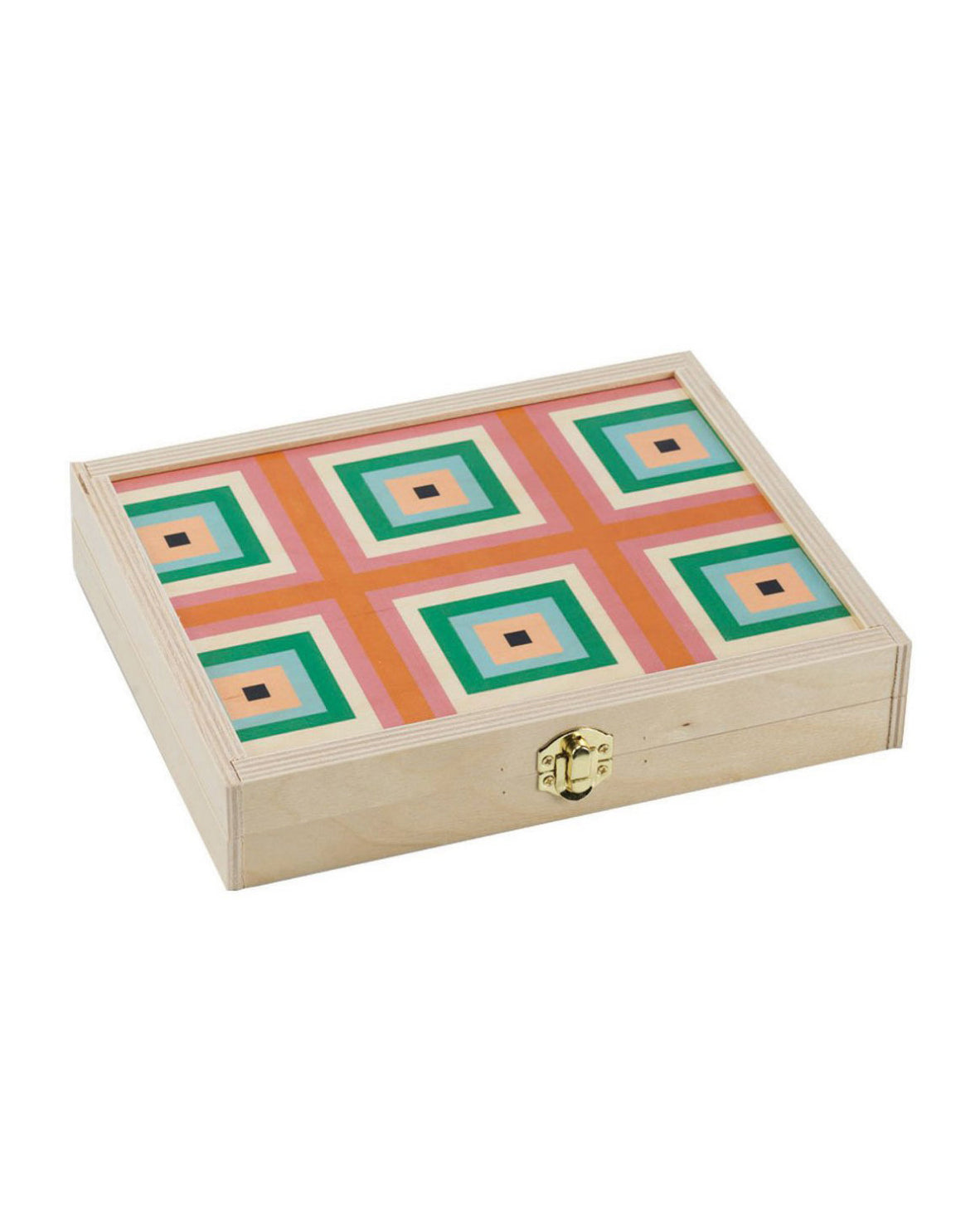Squaresville Rust Travel Backgammon Set
