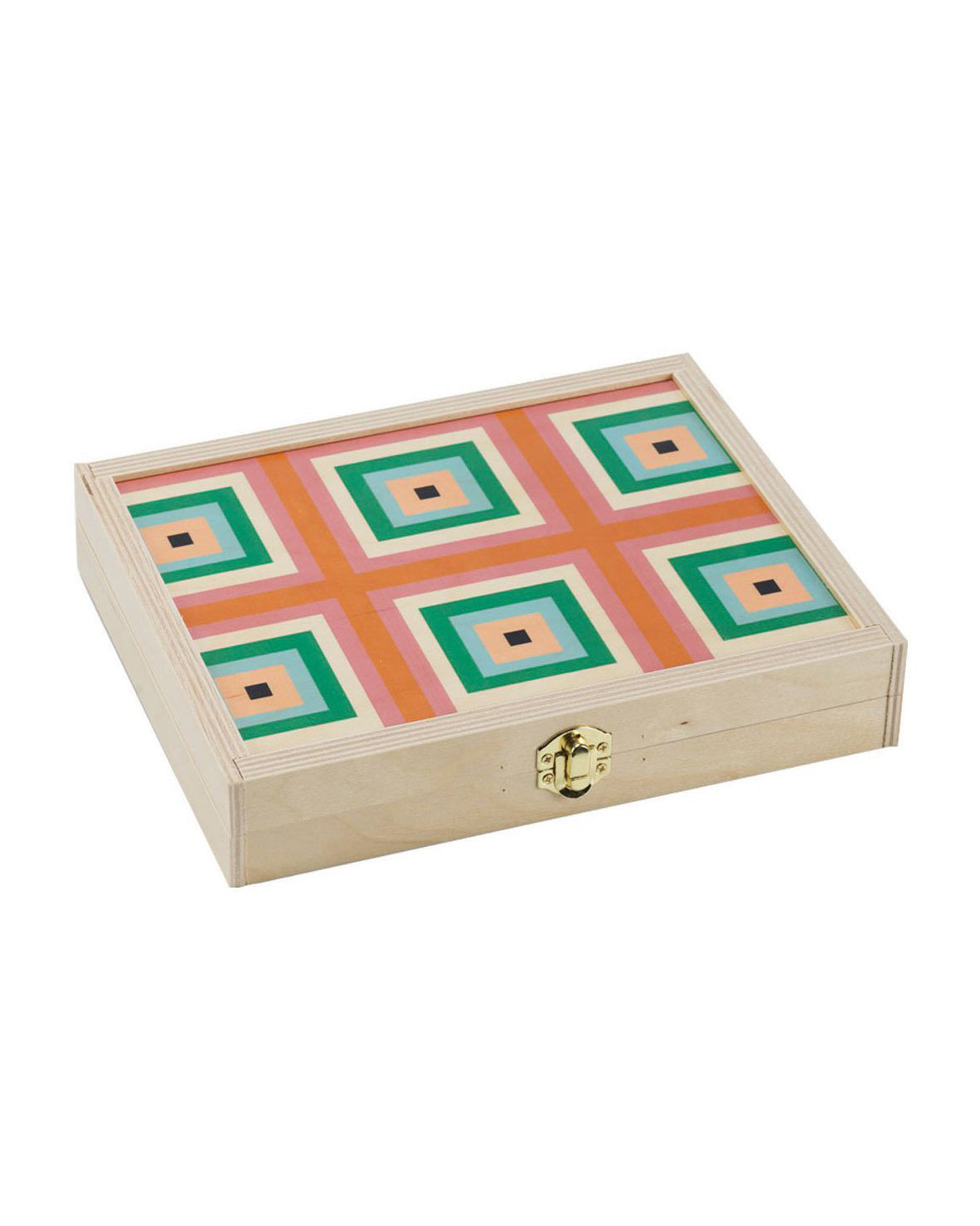 Squaresville Rust Travel Backgammon Set