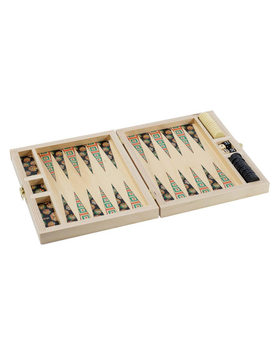 Squaresville Rust Travel Backgammon Set